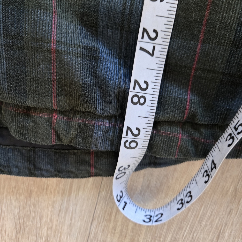 Untuckit Corduroy Overshirt in Blue and Green plaid button down‎ size XX Large - Picture 7 of 8